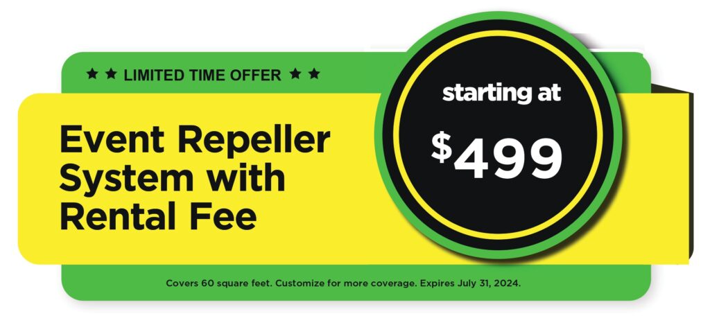 Event Repeller System – Mosquito Joe Event Repeller System with Rental fee of $499
